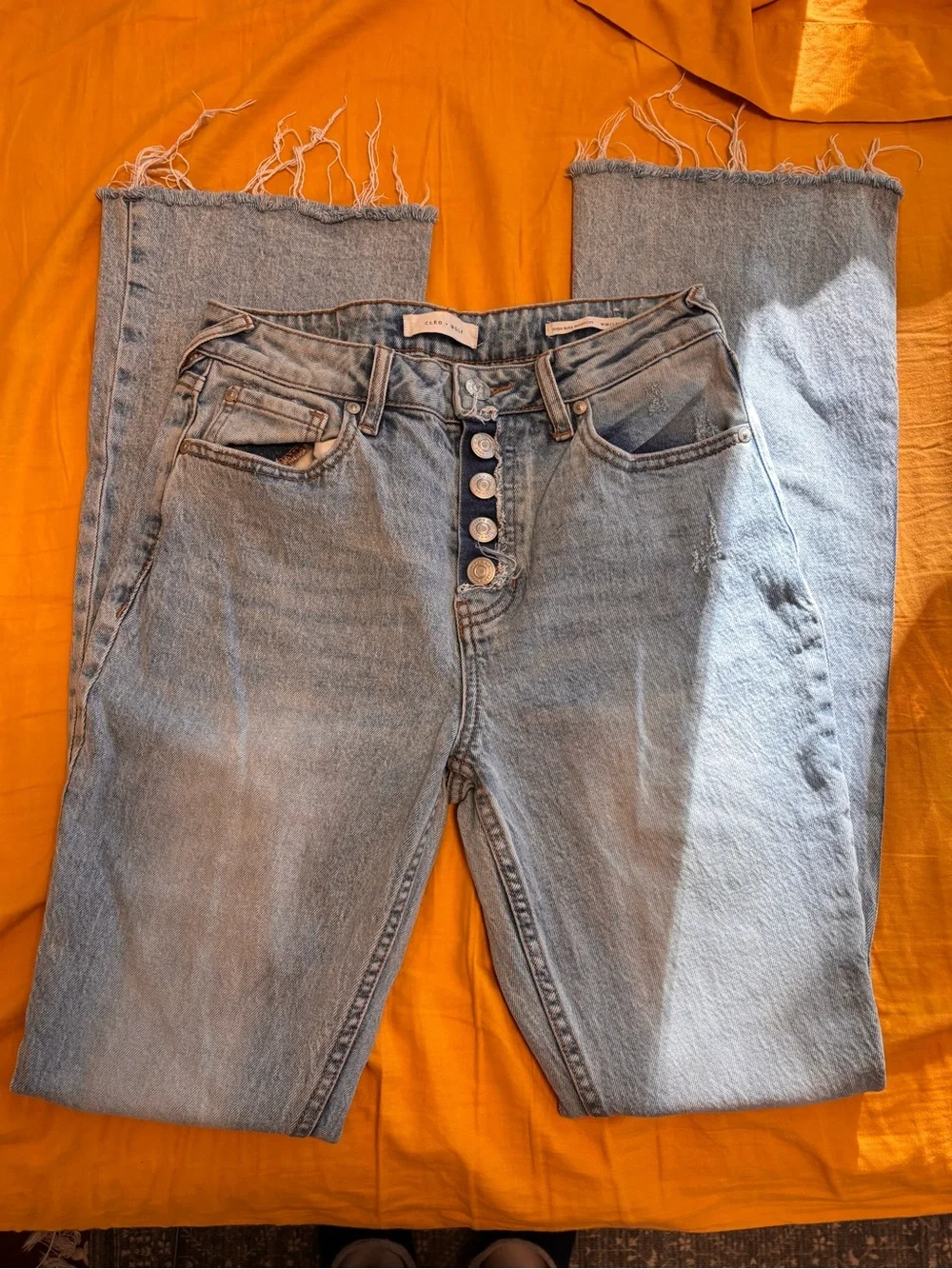 Cleo + Wolf High Rise Bootcut Jeans - Picture 1 of 5